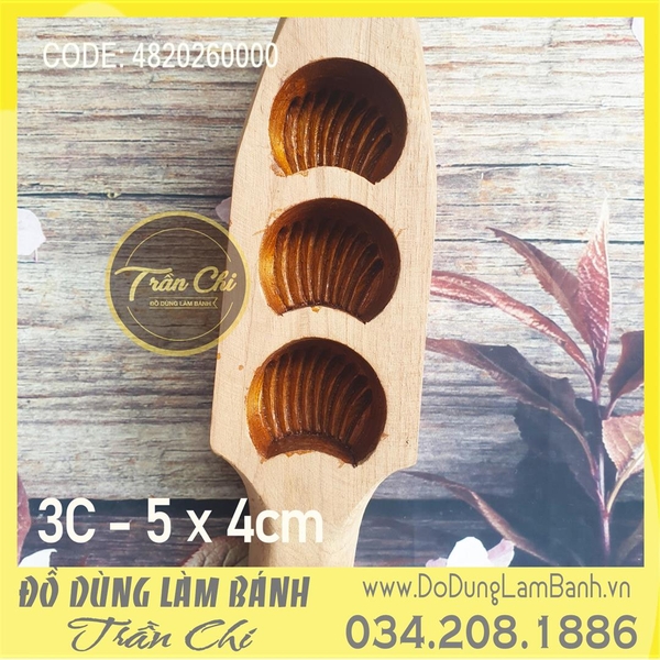 Khuôn gõ bánh HÁ CẢO GỖ 3c