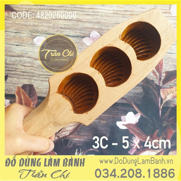 Khuôn gõ bánh HÁ CẢO GỖ 3c