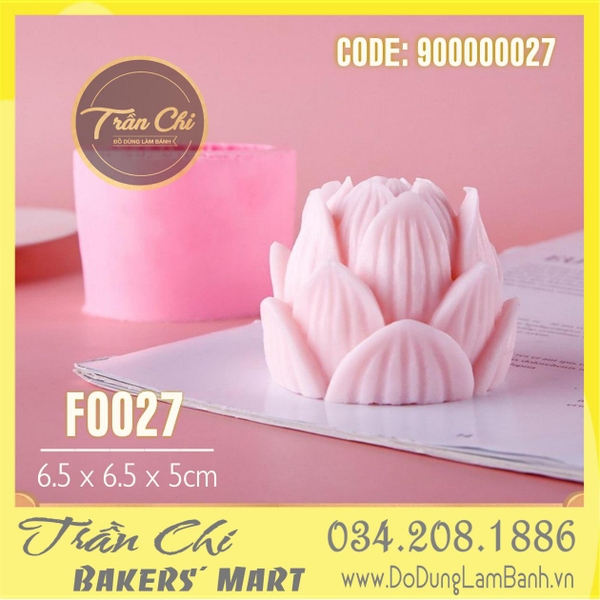 Khuôn silicone hoa SEN BÚP (F0027)
