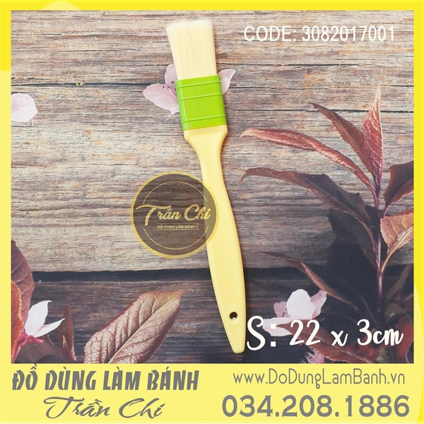 BT2230 - Chổi quét XANH LÁ cán vàng - Size NHỎ - 22x3cm (5/4)