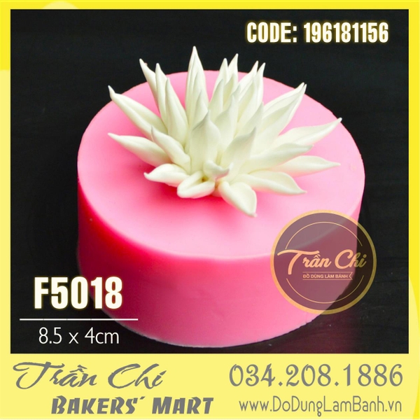 Khuôn silicone hoa CÚC NHỌN (F5018)