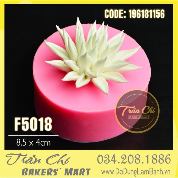 Khuôn silicone hoa CÚC NHỌN (F5018)
