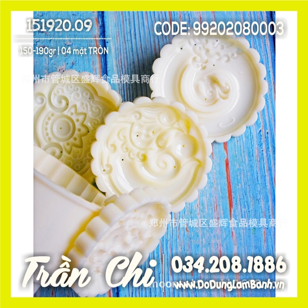 Khuôn TTLX 150-190gr - 04 mặt tròn (Rồng, Phụng, Lân, Khánh) (151920.09)