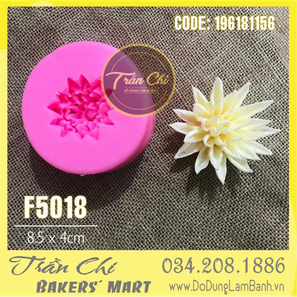Khuôn silicone hoa CÚC NHỌN (F5018)