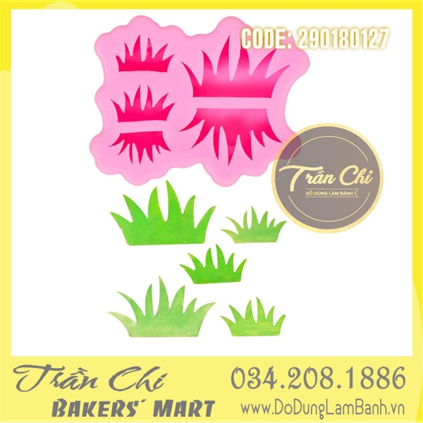 Khuôn silicone BỤI CỎ đủ size 5c (L3752)