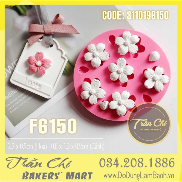 T28 - Khuôn silicone hoa SAKURA và cánh hoa tròn (22/3)
