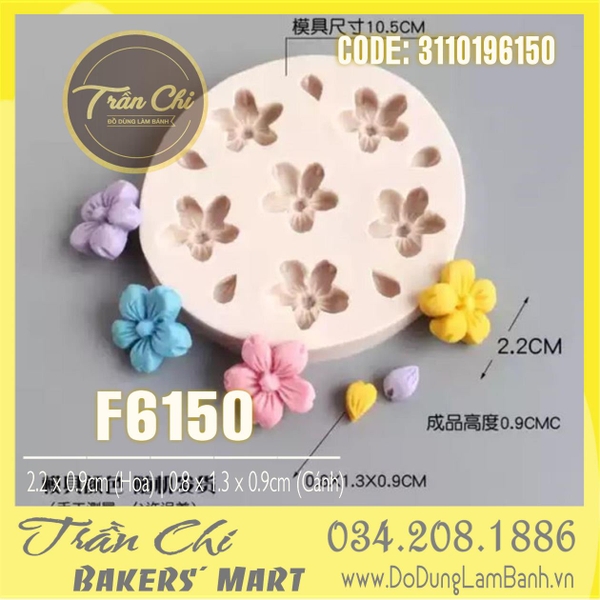 T28 - Khuôn silicone hoa SAKURA và cánh hoa tròn (22/3)