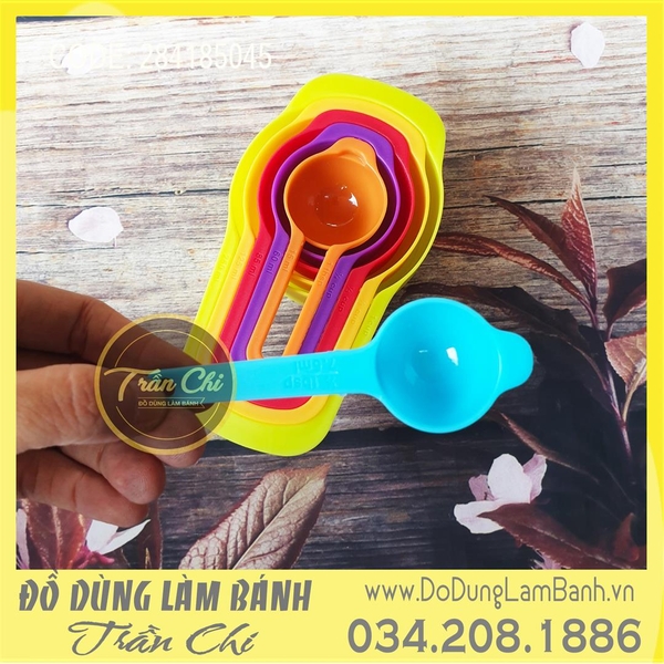Bộ CUP đong nhựa SẮC MÀU 6c LỚN (Updated 11/21)