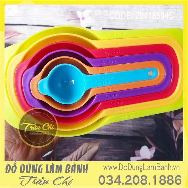 Bộ CUP đong nhựa SẮC MÀU 6c LỚN (Updated 11/21)