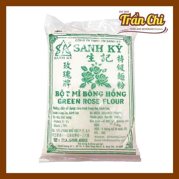 Bột mì Bông Hồng XANH Sanh Ký - Gói 1kg