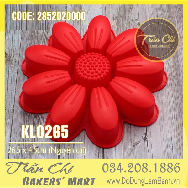 Khuôn silicone Hoa Hướng Dương cánh RỜI LỚN (KL0265) (26.5x4.4cm)