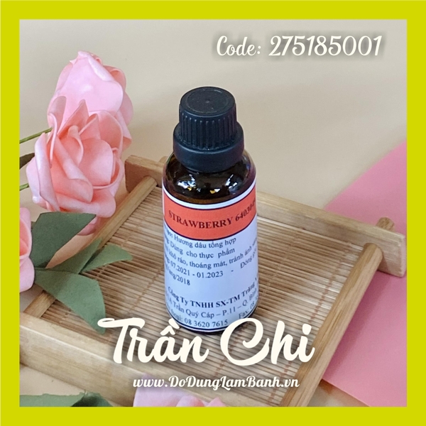 Hương mùi DÂU tổng hợp STRAWBERRY 6403049 - Chai 30GR (26/7)