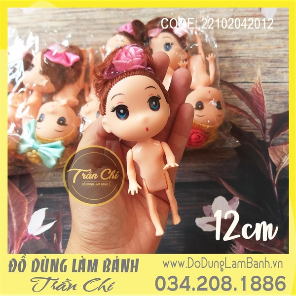 Búp bê Chibi KHÔNG QUẦN ÁO - 12cm