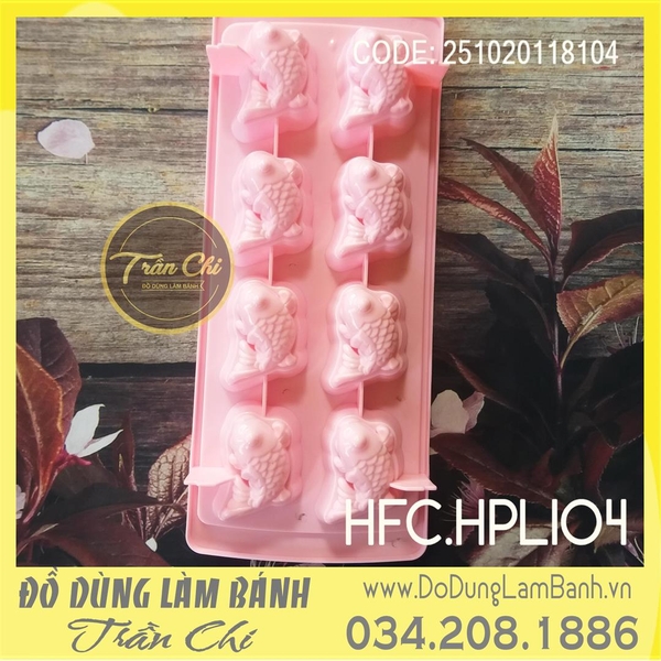 HPL104 - Khuôn nhựa HFC - Cá Chép ĐUÔI NGHIÊNG 8c (17/6)