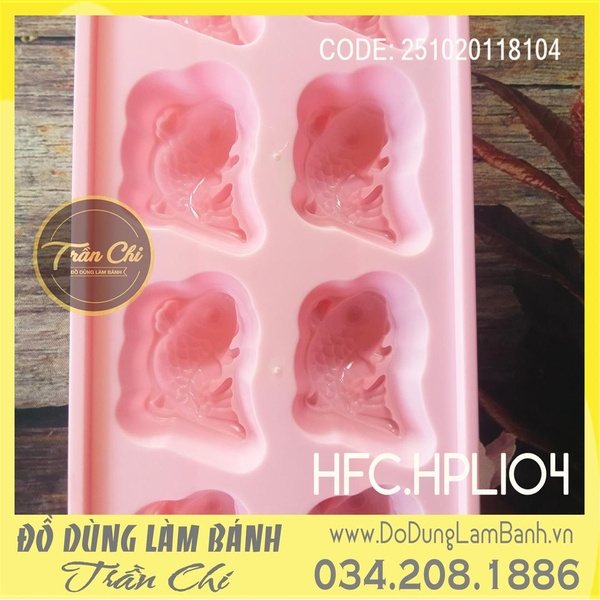 HPL104 - Khuôn nhựa HFC - Cá Chép ĐUÔI NGHIÊNG 8c (17/6)
