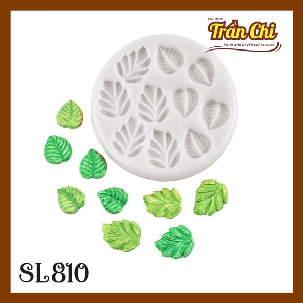 Khuôn silicone Chiếc lá 2 loại 10c nhí NEW (loại dày) (SL810)