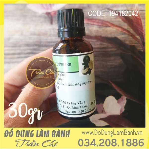 Hương mùi CHANH tổng hợp LEMON L090480 - Chai 30gr
