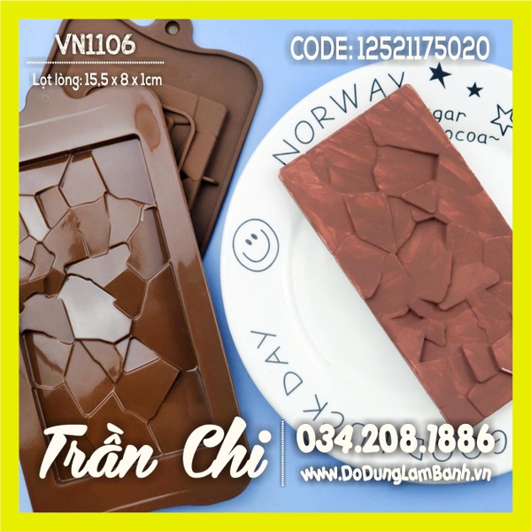 Khuôn silicone vỉ Ốp vân ĐÁ (VN1106)