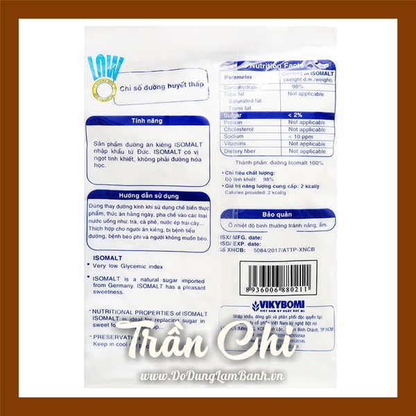 Đường ăn kiêng ISOMALT VIKYBOMI - Gói 300gr (12/6)