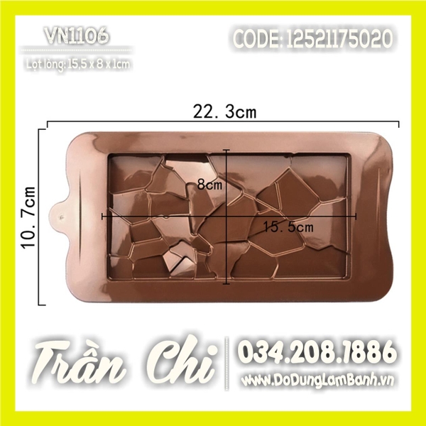 Khuôn silicone vỉ Ốp vân ĐÁ (VN1106)