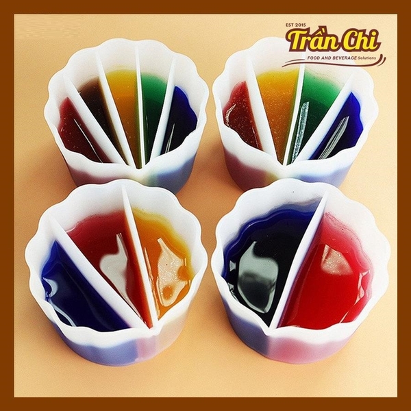 Ca trộn mix màu Silicone - 4 ngăn (CSM4)