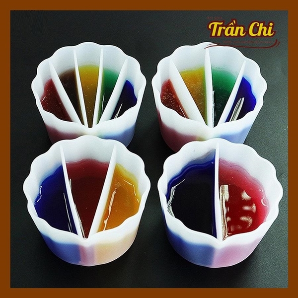 Ca trộn mix màu Silicone - 4 ngăn (CSM4)