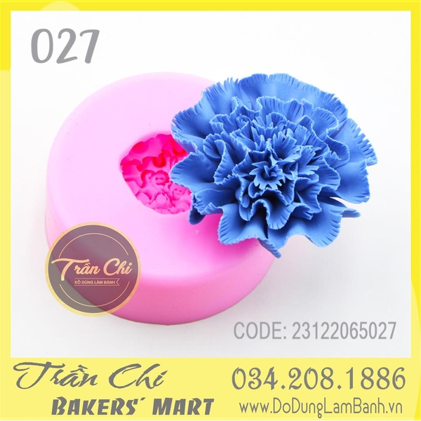 Khuôn silicone Hoa CẨM CHƯỚNG cánh tưa (F0027)