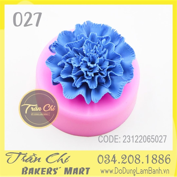 Khuôn silicone Hoa CẨM CHƯỚNG cánh tưa (F0027)