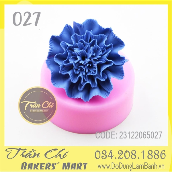 Khuôn silicone Hoa CẨM CHƯỚNG cánh tưa (F0027)