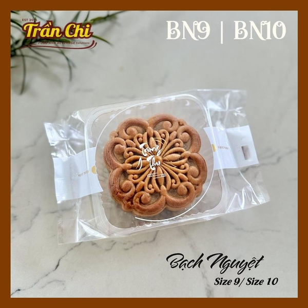 BN9 - Túi ÉP trung thu mẫu BẠCH NGUYỆT Size 9 (125-150gr) (16x9x3cm) - Xấp 95-100c