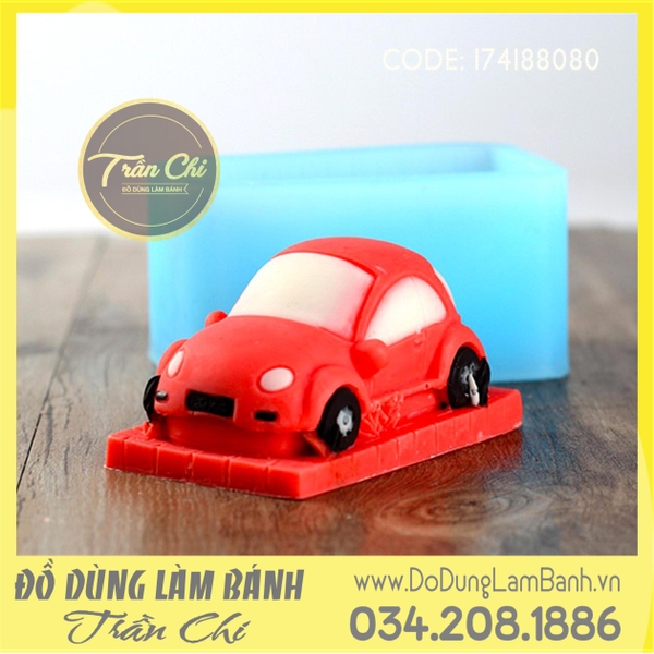 Khuôn silicone Xe hơi mini 3D
