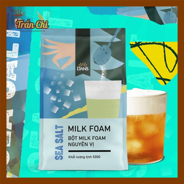 Bột Milk Foam Nguyên Vị MUỐI BIỂN SEA SALT DANS - 500GR (13/7)