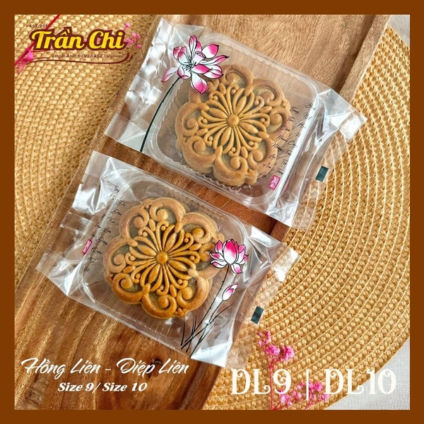 HL10 - Túi ÉP trung thu mẫu HỒNG LIÊN Size 10 (180-200gr) (17x9.5x3.5cm) - Xấp 95-100c