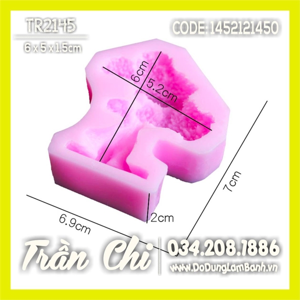 Khuôn silicone Cây XANH nổi (TR2145)