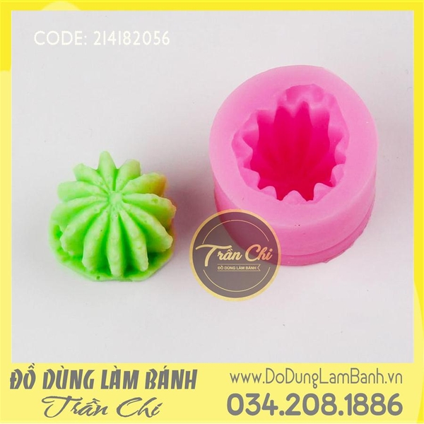 Khuôn silicone Xương rồng tròn nhỏ
