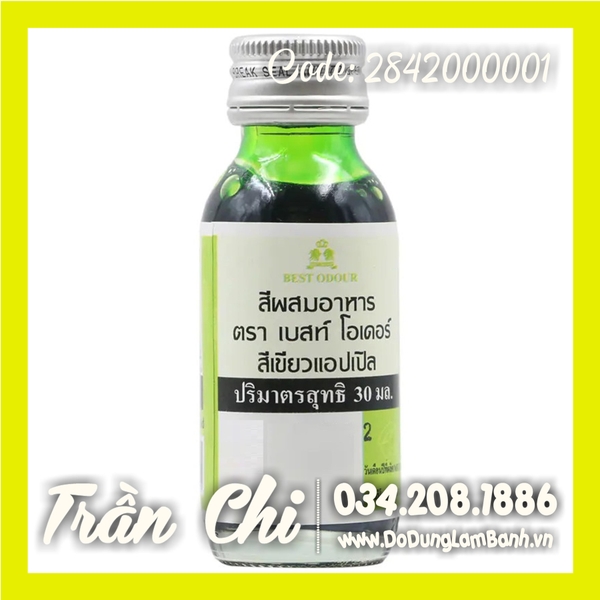 Màu nước Xanh Táo APPLE GREEN Best Odour Thái Lan - 30ml (1/3/22)