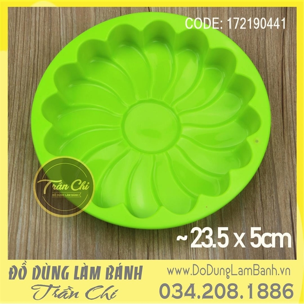 Khuôn silicone hoa Cúc tròn - LỚN