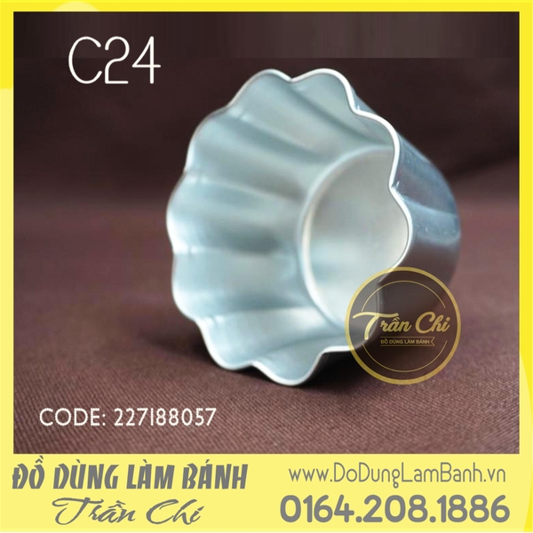 Khuôn ly nhôm hoa C24