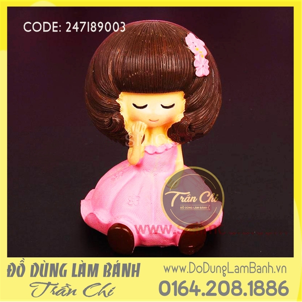Khuôn silicone baby girl - Pink