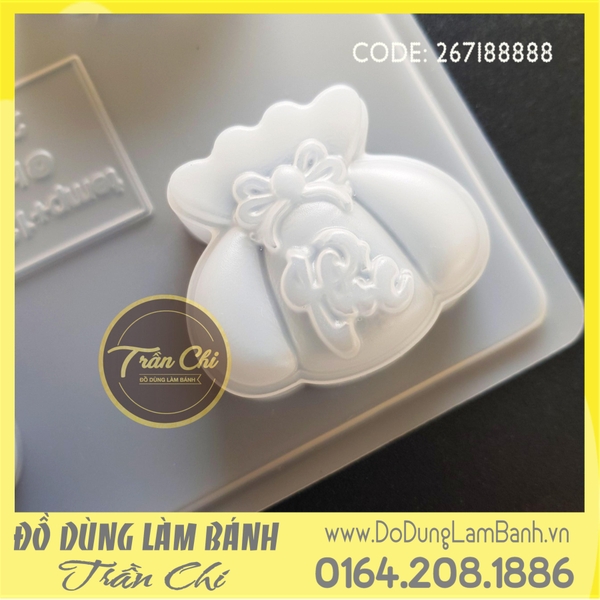Khuôn nhựa 4c - Túi vàng Phúc, Thỏi vàng Lộc, Sen, Đào
