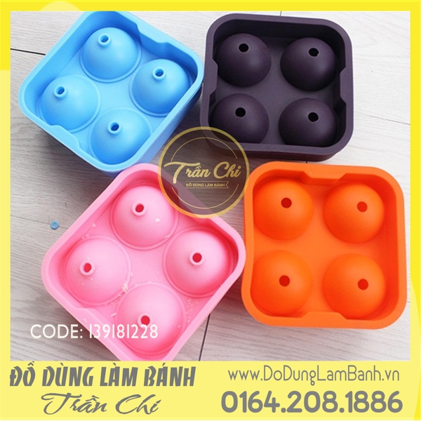 Khuôn silicone Mochi 4c vuông