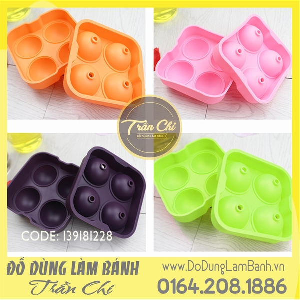 Khuôn silicone Mochi 4c vuông
