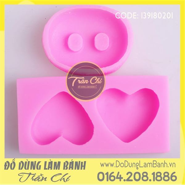 Khuôn silicone Tai, mũi HEO
