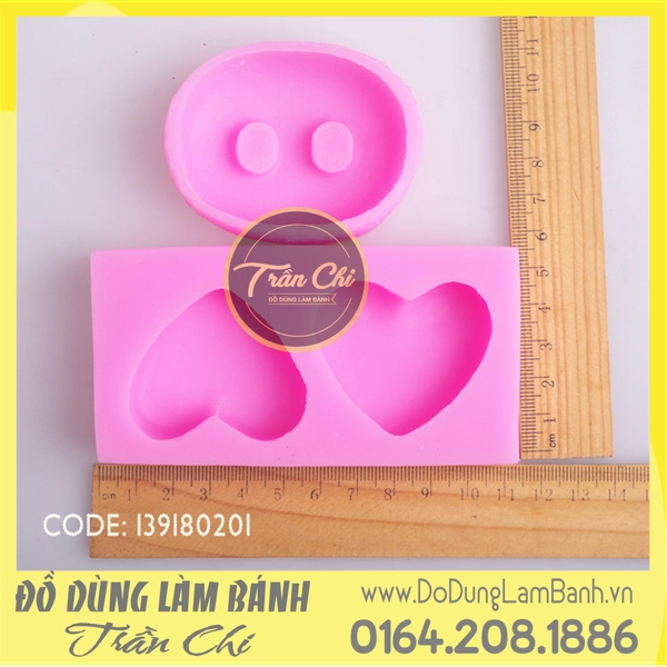 Khuôn silicone Tai, mũi HEO