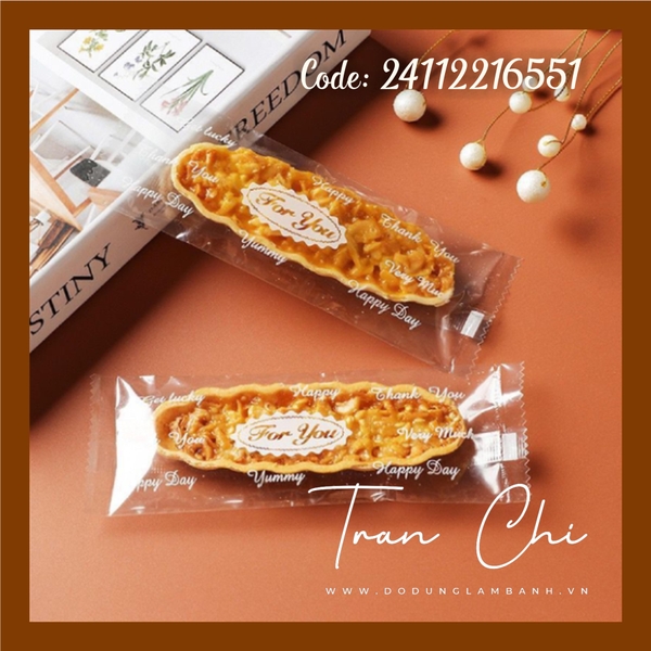 ET5151 - Túi ÉP bánh Thuyền FOR YOU TRẮNG - Xấp 97-100c (24/11)