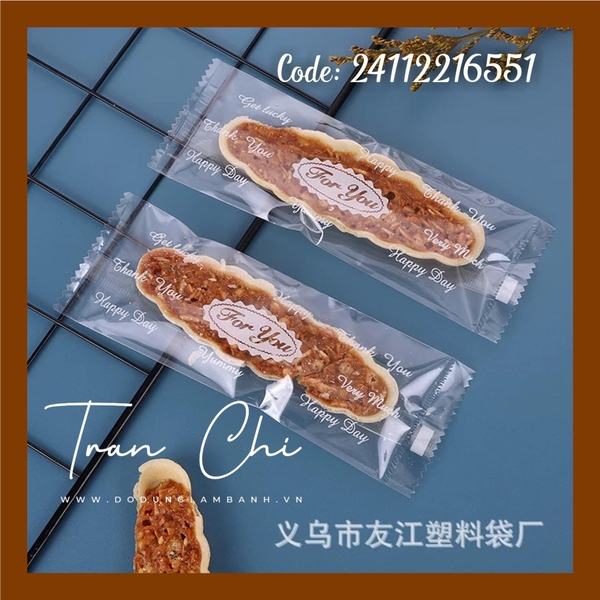 ET5151 - Túi ÉP bánh Thuyền FOR YOU TRẮNG - Xấp 97-100c (24/11)