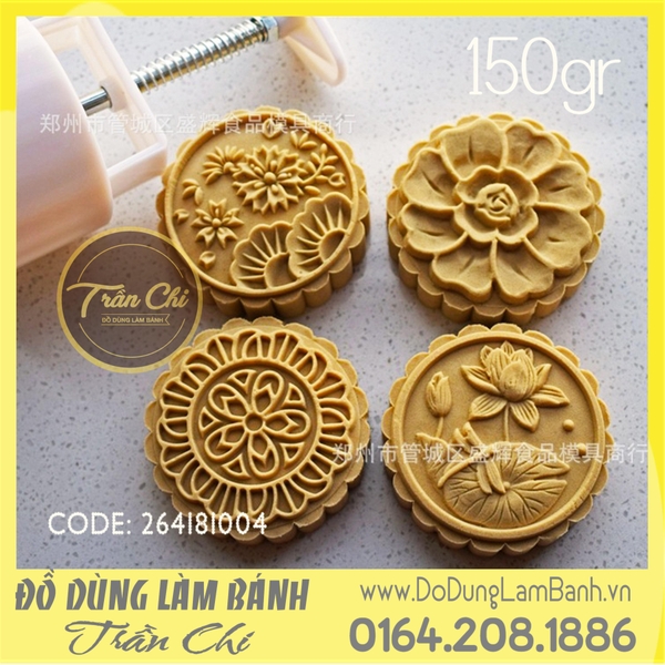 TTLX 150gr - 04 mặt tròn (sen, hoa, hoa văn)