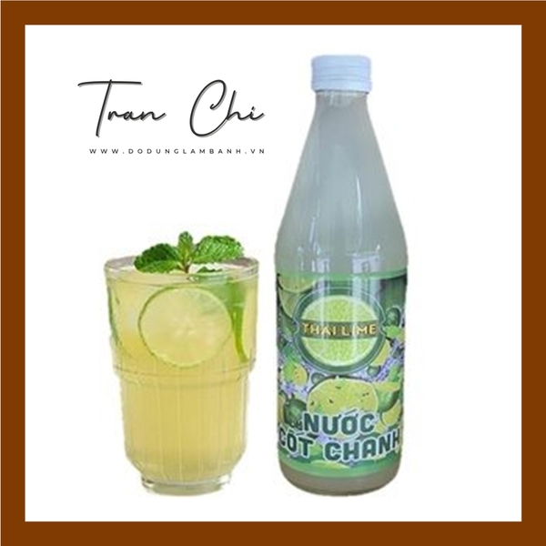 Nước Cốt CHANH ko đường THAI LIME - Chai 500ml (25/11) (T12)