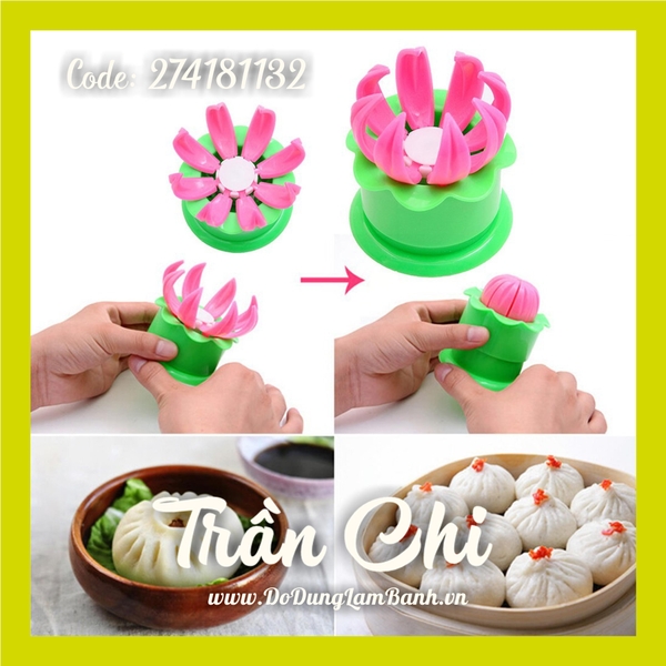Khuôn làm BÁNH BAO hình hoa sen (8/5)