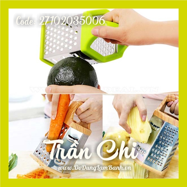 Dụng cụ bào rau củ quả đa năng GRATER 6 mặt (MÀU NGẪU NHIÊN) (8/5)